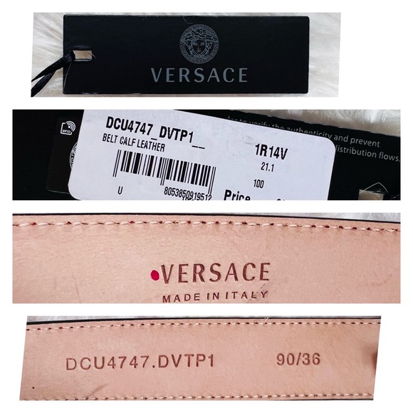 ❌SOLD❌ New! VERSACE Medusa Buckle Leather Belt - Picture 9 of 9